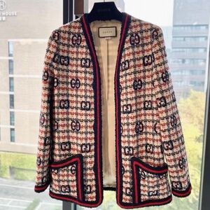 Gucci Women's Multicolor Tweed Blazer
